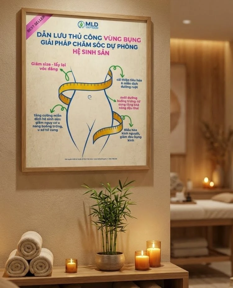 Tranh Dẫn Lưu Bạch Huyết Vùng Bụng